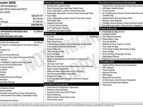 Used 2019 Chrysler 300 S w/ S Model Appearance Package image 12