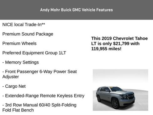 Used 2019 Chevrolet Tahoe LT AWD/4WD image 8