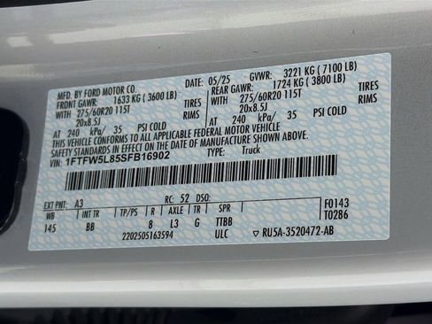 New 2025 Ford F150 Lariat w/ Equipment Group 502A High AWD/4WD image 35