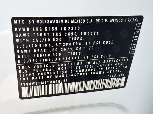 New 2026 Volkswagen Tiguan SEL R-Line AWD/4WD image 19