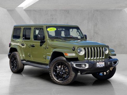 Used 2021 Jeep Wrangler Unlimited Sahara w/ Cold Weather Group image 1