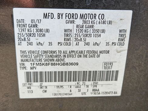 Used 2017 Ford Explorer Limited AWD/4WD image 34