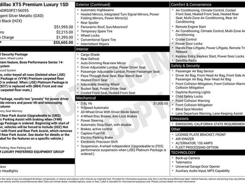 Used 2023 Cadillac XT5 Premium Luxury image 58