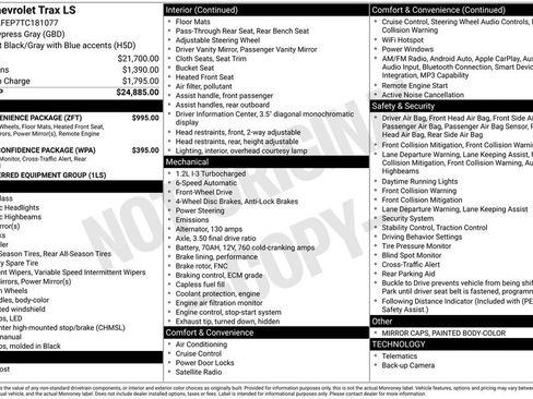 New 2026 Chevrolet Trax LS w/ LS Convenience Package FWD image 28