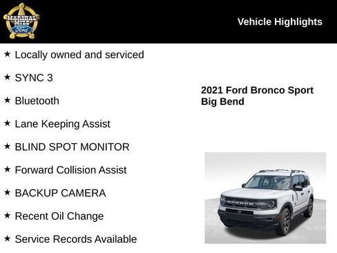 Used 2021 Ford Bronco Sport Big Bend AWD/4WD image 2