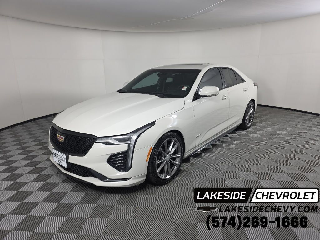 Used 2021 Cadillac CT4 V w/ Technology Package RWD image 1
