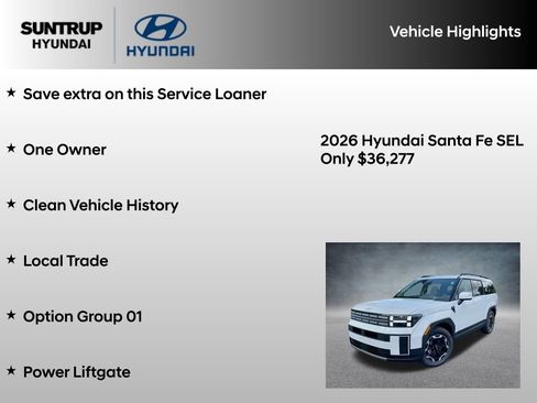 Used 2026 Hyundai Santa Fe SEL FWD image 8