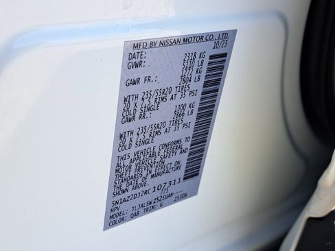 Certified 2024 Nissan Murano Platinum w/ Cargo Package FWD image 32