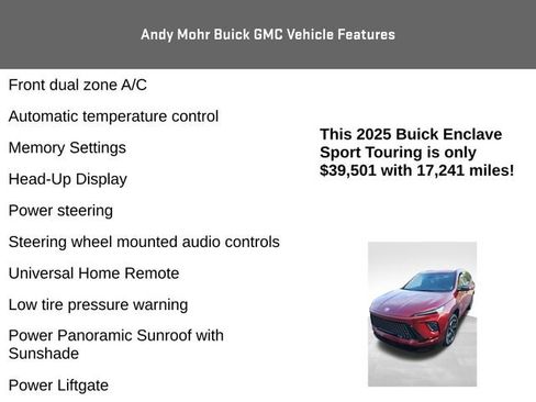 Used 2025 Buick Enclave Sport Touring w/ Power Package image 12