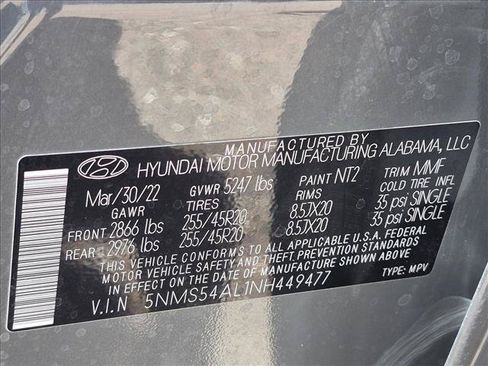 Used 2022 Hyundai Santa Fe Calligraphy FWD image 17