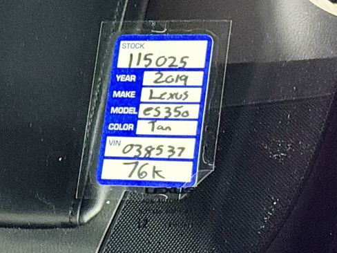 Used 2019 Lexus ES 350 image 25