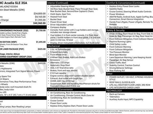 Used 2022 GMC Acadia SLE w/ Driver Convenience Package FWD image 2