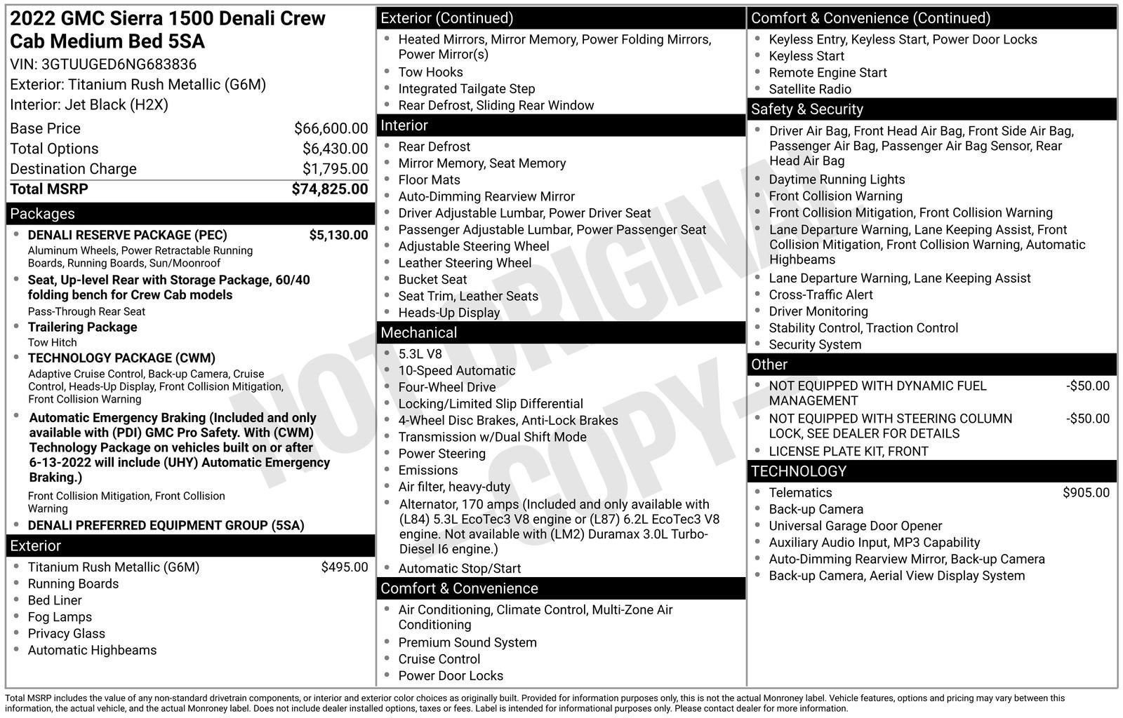 Used 2022 GMC Sierra 1500 Denali w/ Denali Reserve Package AWD/4WD image 4