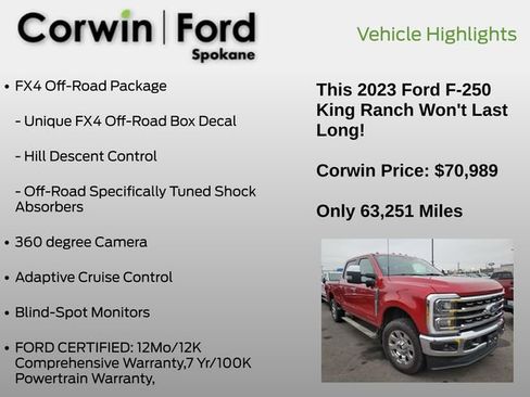 Used 2023 Ford F250 King Ranch w/ Chrome Package image 6