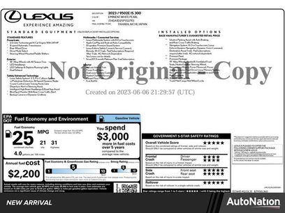 Used 2023 Lexus IS 300 w/ Premium Package