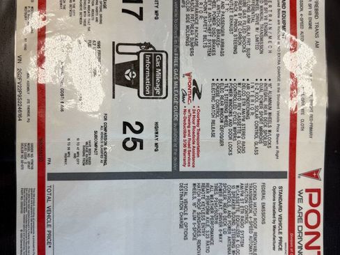 Used 1995 Pontiac Firebird Trans Am RWD image 19