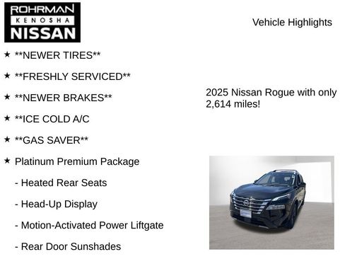 Used 2025 Nissan Rogue Platinum w/ Platinum Premium Package AWD/4WD image 8