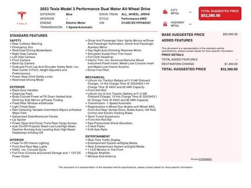 Used 2023 Tesla Model 3 Performance AWD/4WD image 4