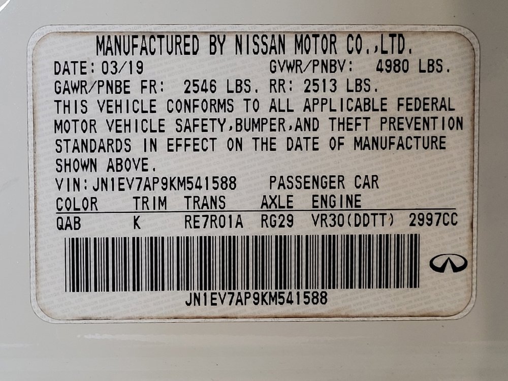 Used 2019 INFINITI Q50 Luxe w/ Essential Package (3.0T Luxe) RWD image 33