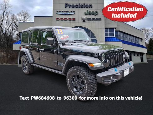 Certified 2023 Jeep Wrangler Unlimited w/ Convenience Group AWD/4WD image 1