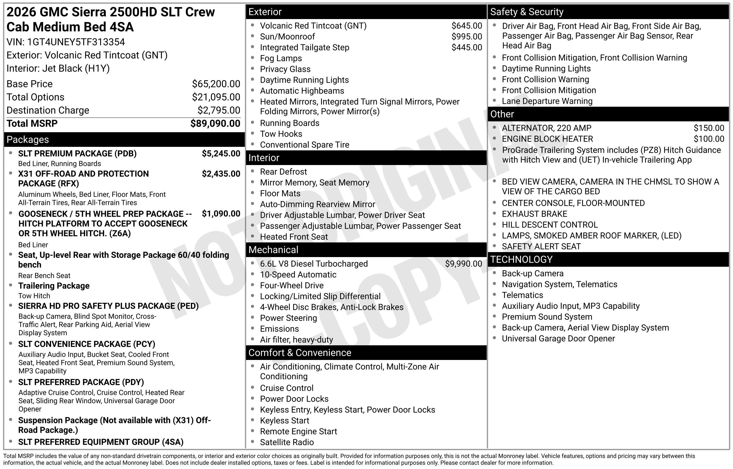 New 2026 GMC Sierra 2500 SLT w/ SLT Premium Package AWD/4WD image 45
