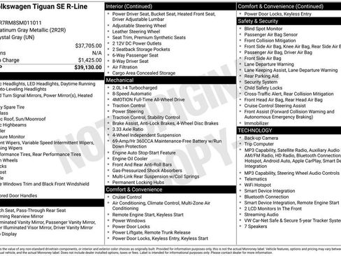 Certified 2025 Volkswagen Tiguan SE R-Line AWD/4WD image 22