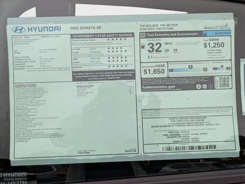 New 2025 Hyundai Sonata SE image 17