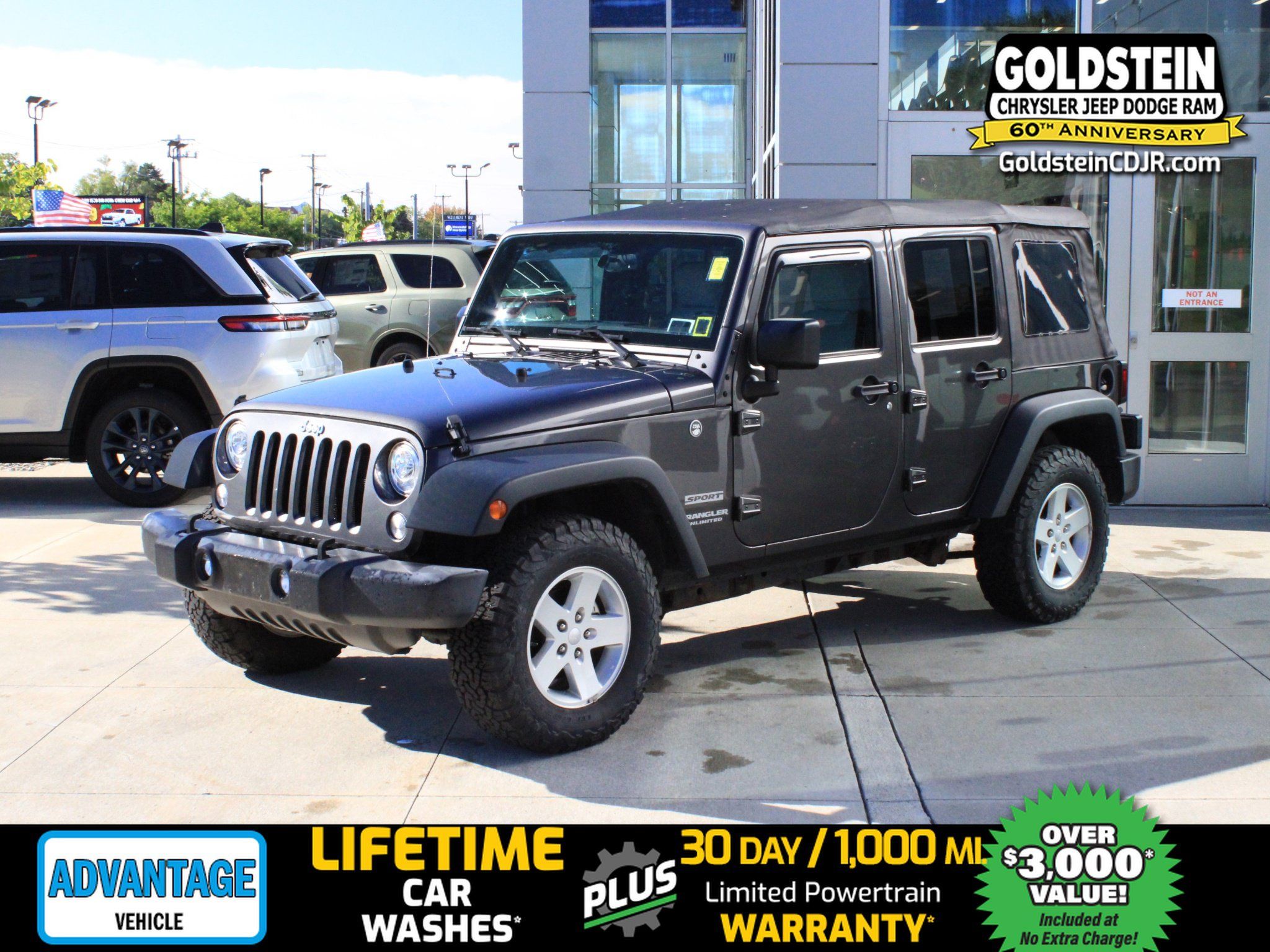Used 2017 Jeep Wrangler Unlimited Sport w/ Quick Order Package 23S AWD/4WD image 1