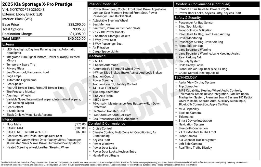 Used 2025 Kia Sportage X-Pro Prestige AWD/4WD image 10