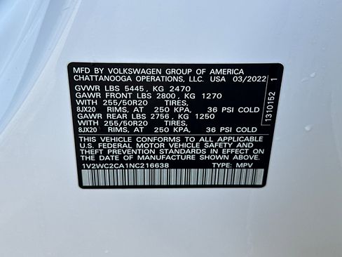 Certified 2022 Volkswagen Atlas Cross Sport SE image 30