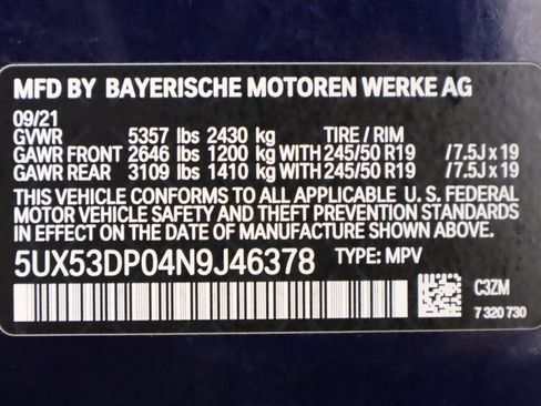 Used 2022 BMW X3 xDrive30i w/ Premium Package image 54