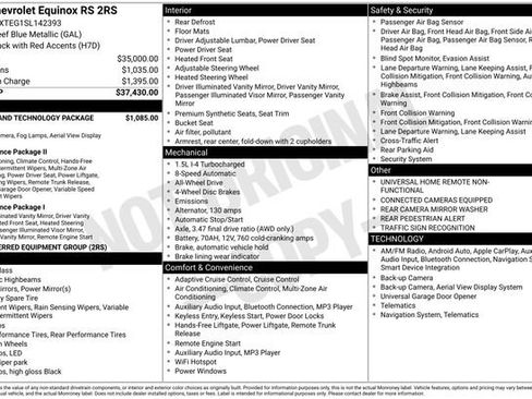 Used 2025 Chevrolet Equinox RS w/ Safety and Technology Package AWD/4WD image 22
