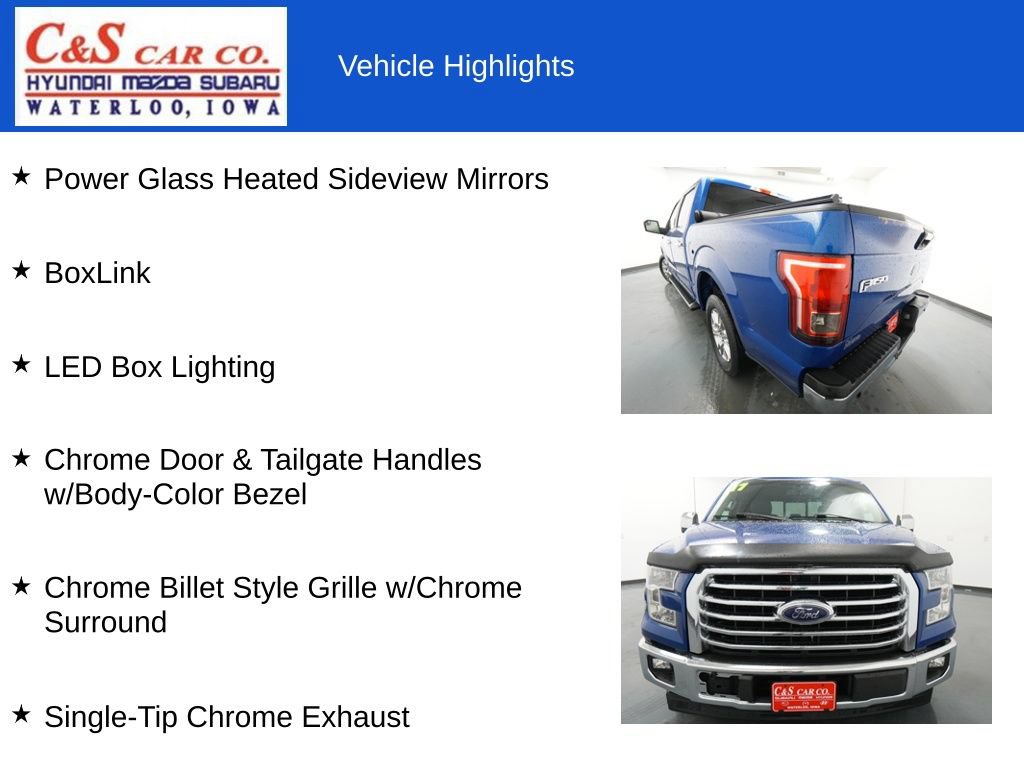 Used 2017 Ford F150 XLT w/ Equipment Group 302A Luxury RWD image 19