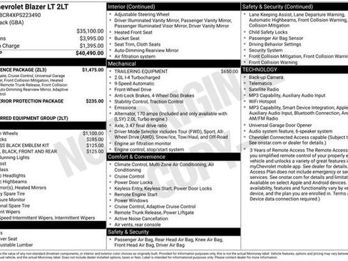 Used 2023 Chevrolet Blazer LT w/ Convenience Package FWD image 28