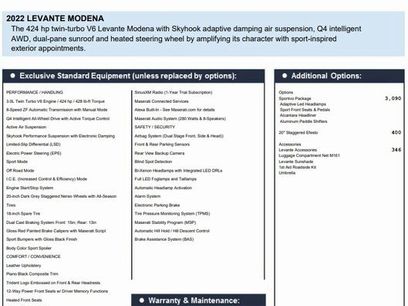 Certified 2022 Maserati Levante Modena