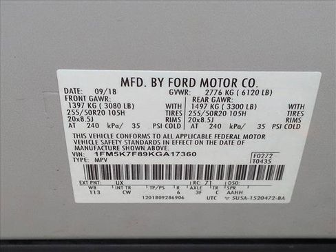 Used 2019 Ford Explorer Limited w/ Class III Trailer Tow Package image 24