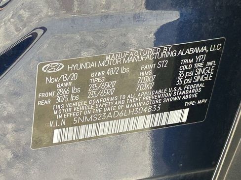 Used 2020 Hyundai Santa Fe SE image 29