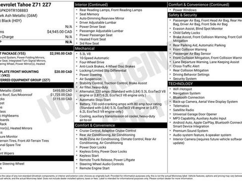 Used 2026 Chevrolet Tahoe Z71 w/ Comfort Package AWD/4WD image 20