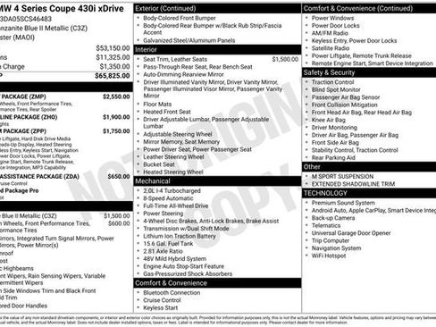 Certified 2025 BMW 430i xDrive Coupe w/ M Sport Package AWD/4WD image 21