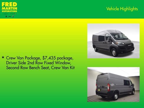New 2026 RAM ProMaster 2500 w/ Crew Van Package image 8