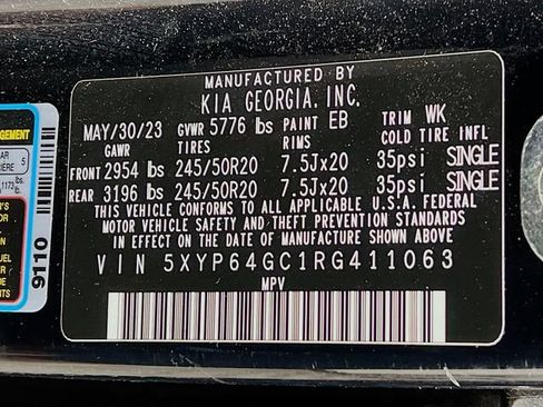 Used 2024 Kia Telluride S w/ S Sunroof Package FWD image 11