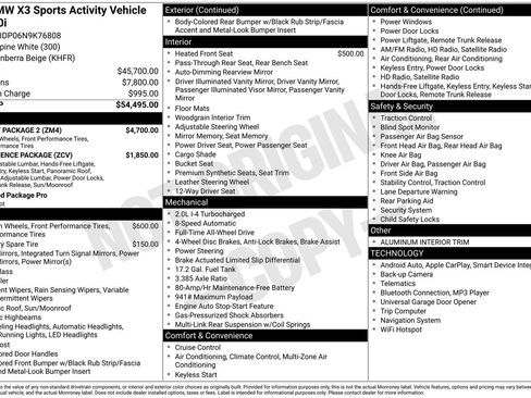 Used 2022 BMW X3 xDrive30i w/ M Sport Package 2 image 2