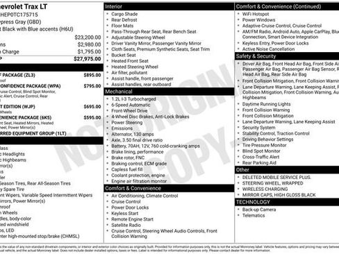New 2026 Chevrolet Trax LT w/ Sunroof Package FWD image 6
