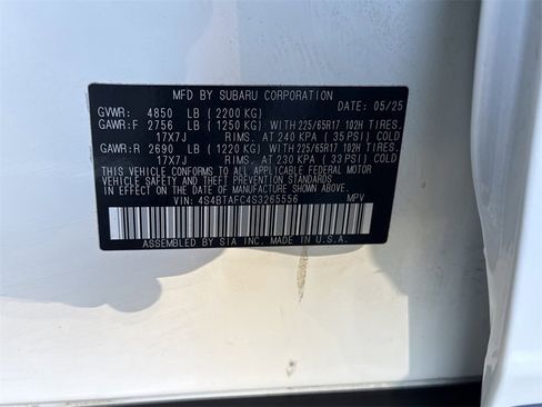 Certified 2025 Subaru Outback Premium image 38