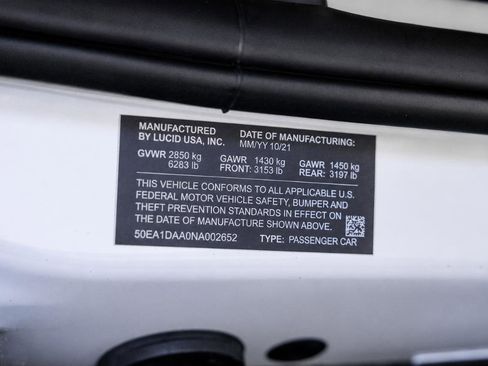 Used 2022 Lucid Air Dream Edition AWD/4WD image 82