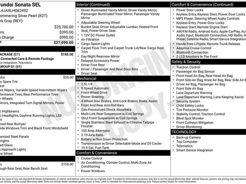 Used 2020 Hyundai Sonata SEL w/ Cargo Package image 5