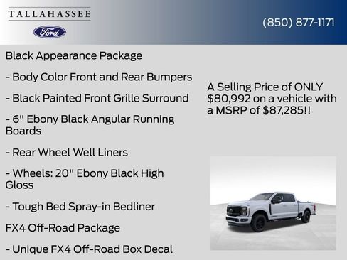 New 2026 Ford F250 Lariat w/ Black Appearance Package image 12