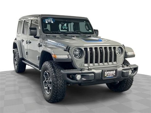 Used 2023 Jeep Wrangler Unlimited Rubicon 4xe w/ Steel Bumper Group image 1