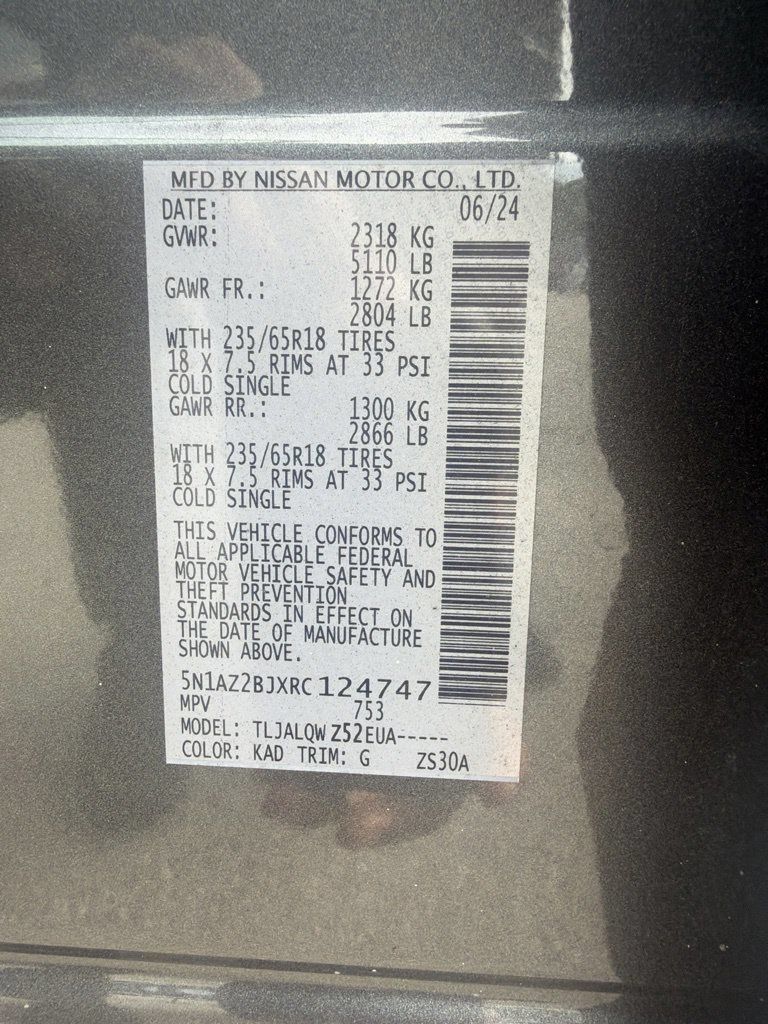Certified 2024 Nissan Murano SV FWD image 12