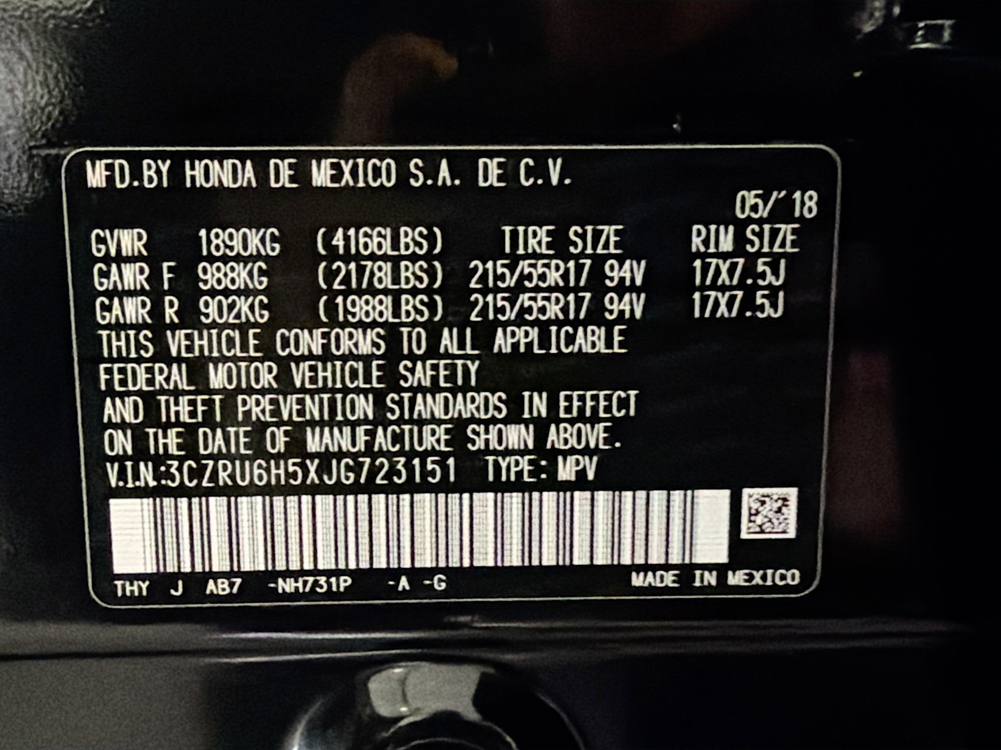 Used 2018 Honda HR-V EX image 12